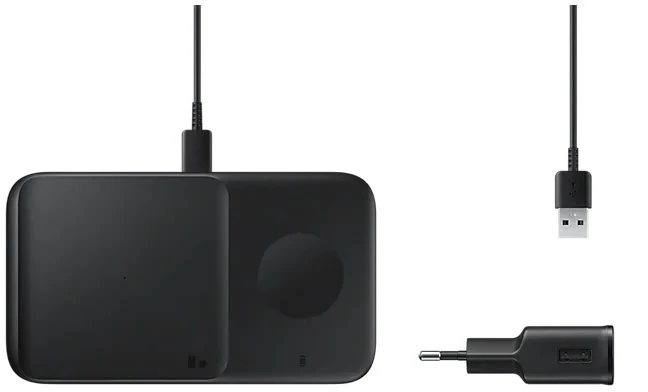 Samsung Wireless Charger Duo mit Travel Adapter schwarz