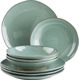Mäser Nottingham Vintage Tafelservice grün, 8-tlg.