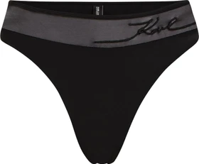 Karl Lagerfeld K Signature High Waist Bikini-Hose schwarz (Damen)