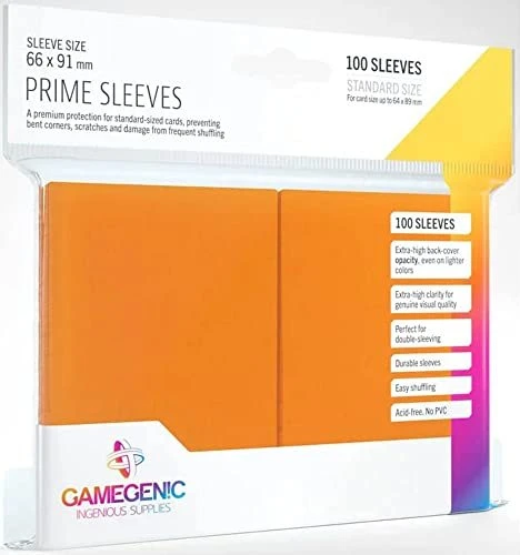 Gamegenic Prime Sleeves orange, 100 Stück