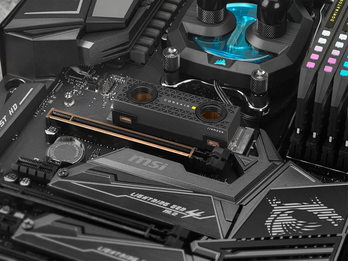 Corsair Force Series MP600 Pro Hydro X 2TB, M.2 2280 / M-Key / PCIe 4.0 x4, Kühlkörper