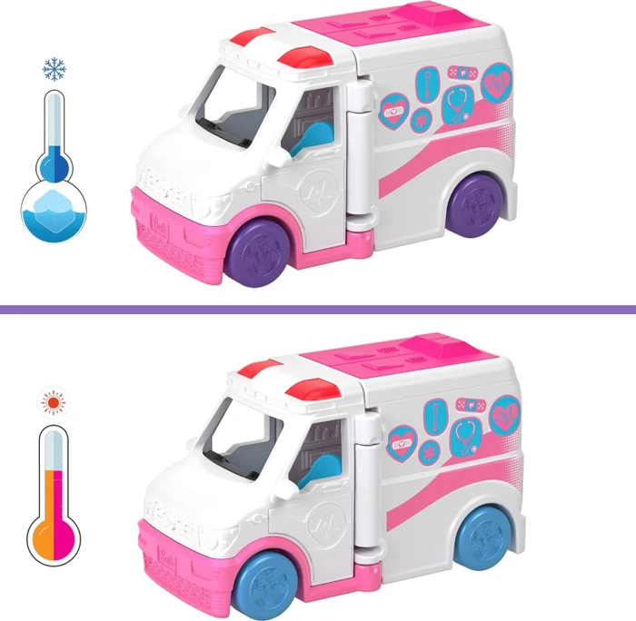 Mattel Barbie - Mini Barbieland Puppe und Krankenwagen