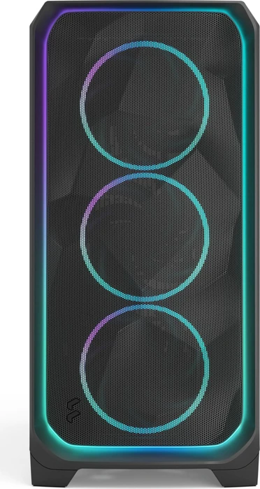 Fractal Design Meshify 3 XL Ambience Pro RGB Black TG Light Tint, schwarz, Glasfenster