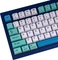 Keychron Q1/Q2/K2 OEM Dye-Sub Keycap-Set Iceberg, Kunststoff (PBT), Iceberg, blau/türkis/weiß, 97 Tasten (83+14), ANSI-US Vorschaubild