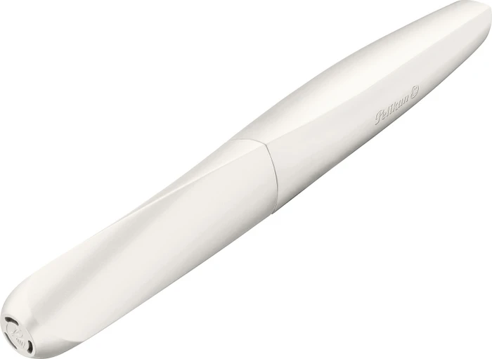 Pelikan Twist Tintenroller (Mine) white pearl, Rechts- und Linkshänder, Faltschachtel
