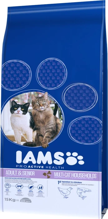 IAMS Adult mit Lachs & Huhn, 15kg