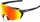 100% Korbin gloss metallic black/hiper red multilayer mirror lens (60063-00002)