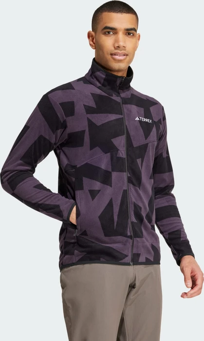 adidas Terrex Multi Printed Fleece Jacke aurora black/black (Herren)