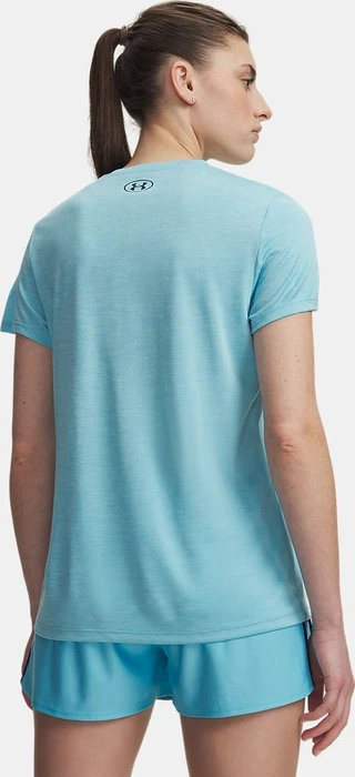 Under Armour Tech Twist Funktionsshirt kurzarm fresco blue/blackout navy (Damen)