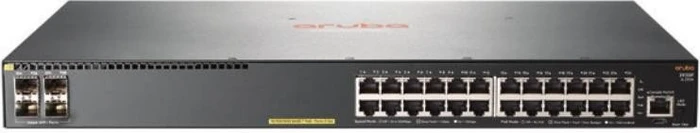 HPE Aruba 2930F 24G Rackmount Gigabit Managed Switch, 24x RJ-45, 4x SFP+, 370W PoE+