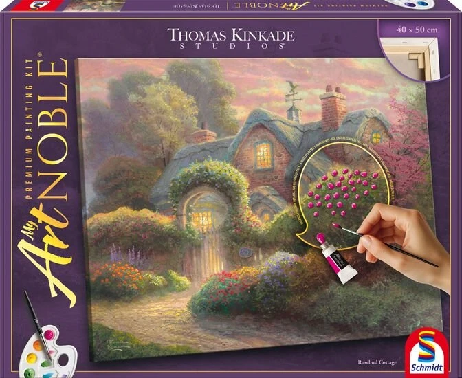 Schmidt Spiele My ArtNOBLE Thomas Kinkade Rosebud Cottage