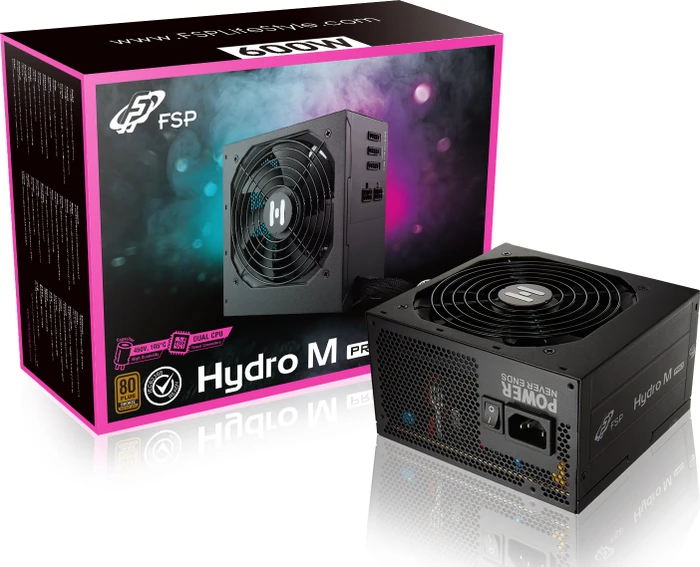FSP Hydro M Pro 600W, ATX 2.52