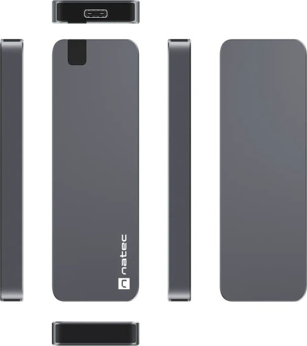 Natec Rhino M.2 NVMe, grau, USB-C 3.1