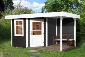 Weka 213 A+ 396x238cm Gartenhaus anthrazit