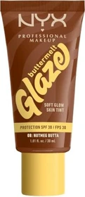NYX Buttermelt Glaze Soft Glow Skin Tint 08 nutmeg butta LSF30, 30ml