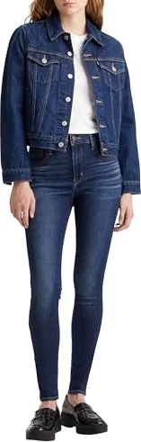 Levi's 720 High Rise Super Skinny Jeans dark indigo worn in (Damen)