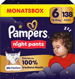 Pampers Baby-Dry night pants Gr.6 Einwegwindel, 15+kg, 138 Stück