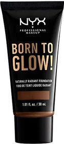 NYX Born To Glow Naturally Radiant Foundation deep rich, 30ml