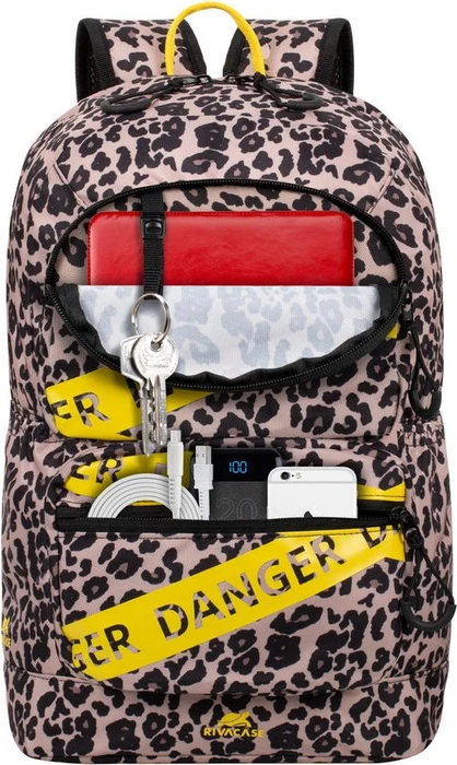 RivaCase Erebus 5421 Stadtrucksack Laptop Rucksack 13.3", leopard
