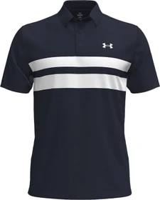 Under Armour Playoff 3.0 Stripe Poloshirt kurzarm midnight navy/white (Herren)