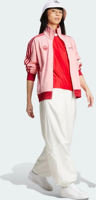 adidas Adicolor 3-Streifen Pinstripe T-Shirt kurzarm better scarlet (Damen)