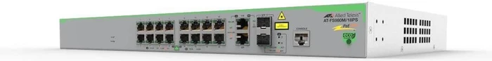 Allied Telesis CentreCOM FS980M Rackmount Managed Switch, 16x RJ-45, 2x RJ-45/SFP, 250W PoE+