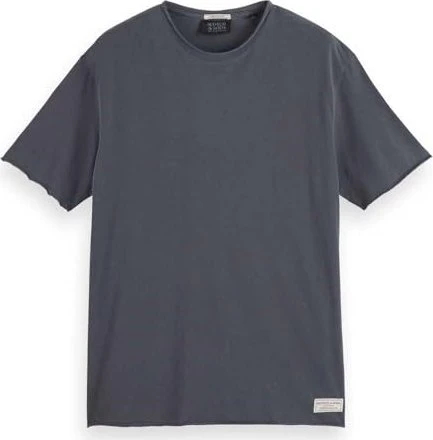 Scotch & Soda Raw Edge T-Shirt kurzarm washed black (Herren)