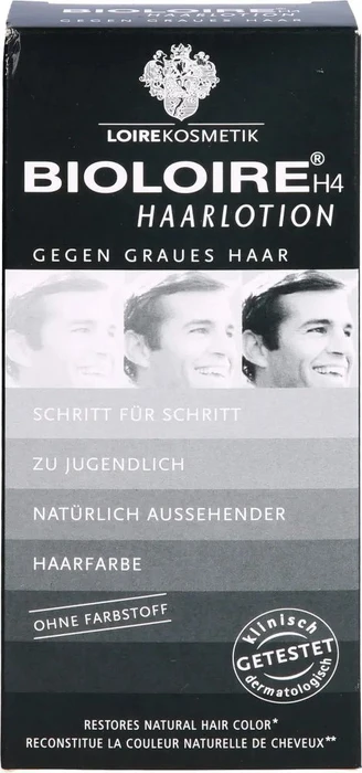 Loire Kosmetik Bioloire H4 Haarlotion für Herren gegen graue Haare, 150ml