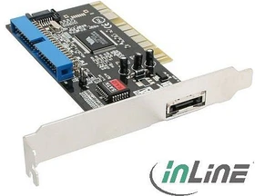 InLine SATA/IDE-Controller, 1x eSATA/1x SATA/1x IDE, PCI