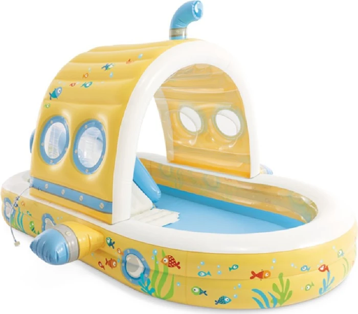 Intex Submarine Wasserspielcenter mit Rutsche und Sprenkler