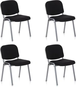 HJH Office XT 600 Konferenzstuhl, schwarz/silber