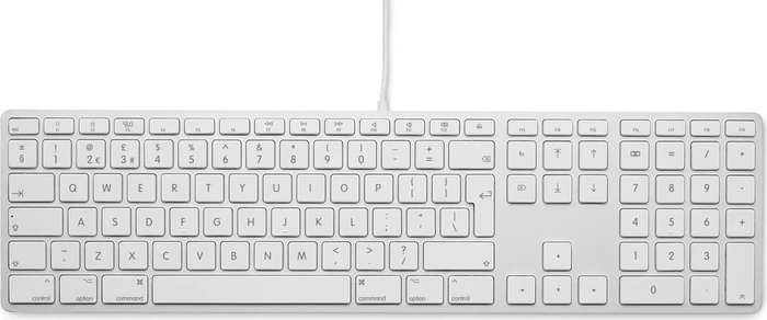 LMP Tastatur mit Zahlenblock für Mac, silber, USB, UK