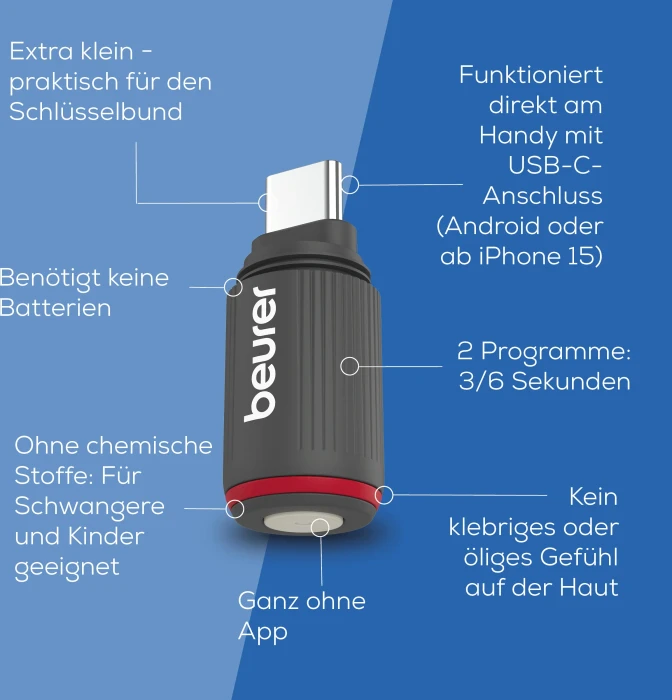 Beurer BiteX Go Stichheiler graphite grey