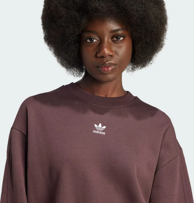 adidas Essentials Oversized French Terry Sweatshirt shadow brown (Damen)