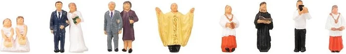 Faller Miniaturfiguren - Hochzeitspaar mit Pfarrer N