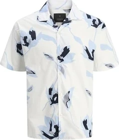 Jack & Jones Relaxed Fit Hemd kurzarm chambray blue (Herren)