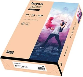inapa tecno colors Universalpapier lachs, A4, 80g/m², 500 Blatt