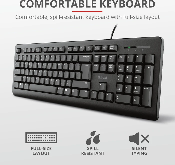 Trust Primo 4-in-1 Home Office Set, USB, DE