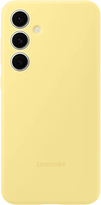 Samsung Silicone Case für Galaxy S24 FE gelb