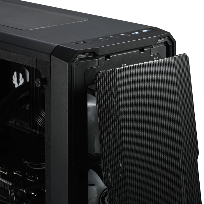 BitFenix Enso Mesh 4ARGB, schwarz, Glasfenster