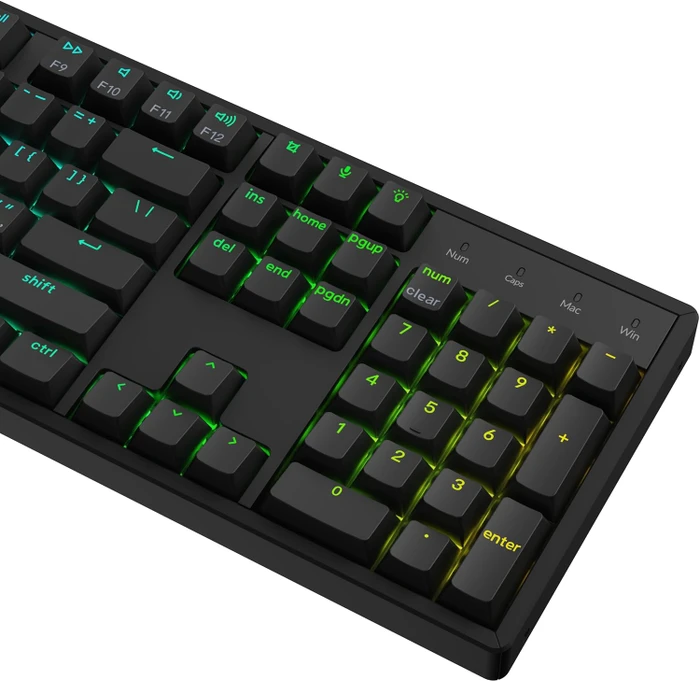 Keychron K10 HE Wireless, schwarz, LEDs RGB, Gateron 2.0 Magnetic Nebula, USB/Bluetooth, US