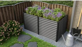 Vitavia Meta 858 Hochbeet 188x96cm granit/schwarz