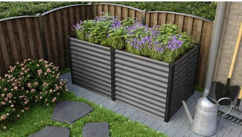 Vitavia Meta 858 Hochbeet 188x96cm granit/schwarz