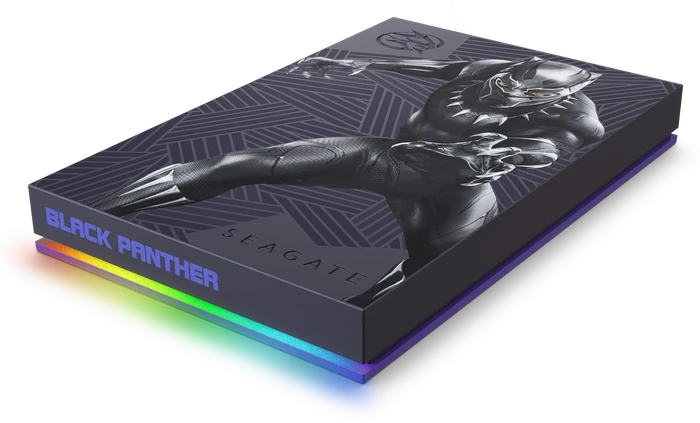 Seagate FireCuda Gaming HDD - Black Panther Special Edition, 2TB, +Rescue, USB 3.0 Micro-B