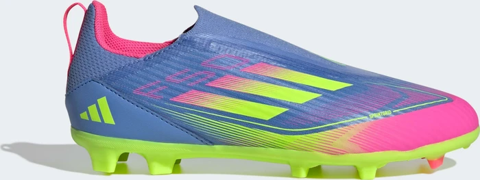 adidas F50 League Laceless FG/MG blue fusion/lucid lemon/lucid pink (Junior)