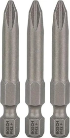 Bosch Professional Extra Hart Kreuzschlitz Bit 1/4", PH2x49mm, 3 Stück