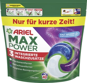 Ariel Color+ MaxPower Pods Waschmittel, 40 Stück