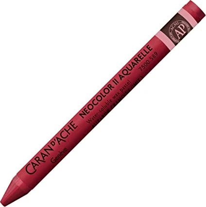 Caran d'Ache Neocolor II Aquarelle Wachskreide, alizarin karmesin, 10er-Pack