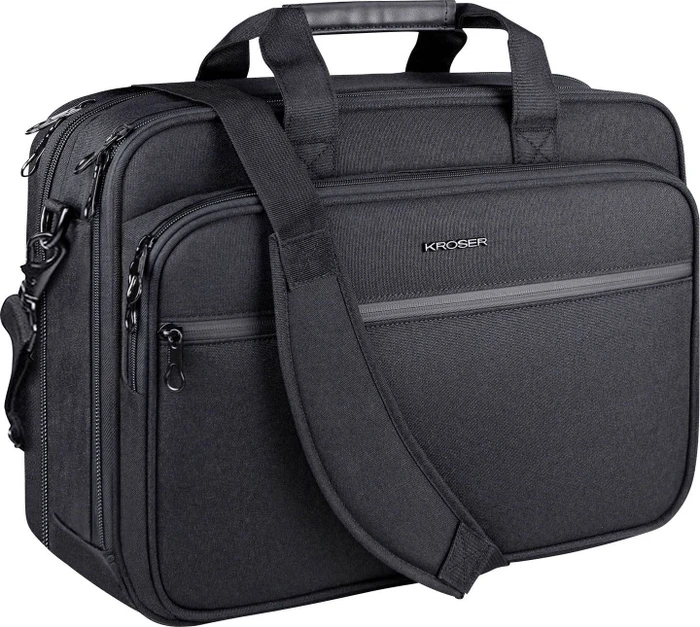 Kroser Notebooktasche, bis 17.3", schwarz