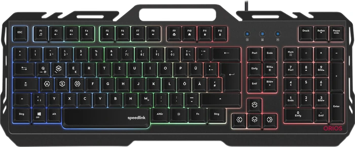 Speedlink Orios Metal, schwarz, USB, DE